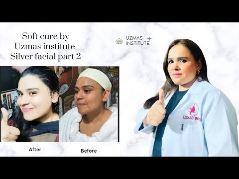 part 2 silver facial best results./ soft cure by Uzmas institute