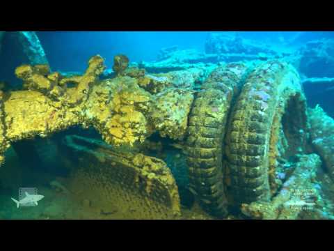 Hoki Maru, Truk Lagoon. Dive this Japanese WWII shipwreck with Blue Lagoon Dive Shop.