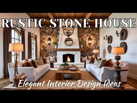 Luxury Rustic Stone House | Elegant Interior Design Ideas for a Cozy Retreat