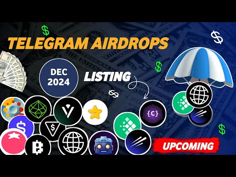 8 Telegram Airdrops Listing in December | Best Telegram Airdrops List | Telegram Free Airdrops List