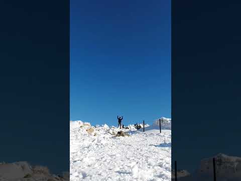 スノートレイル（雪山）でチェーンスパイクなしだとこうなる