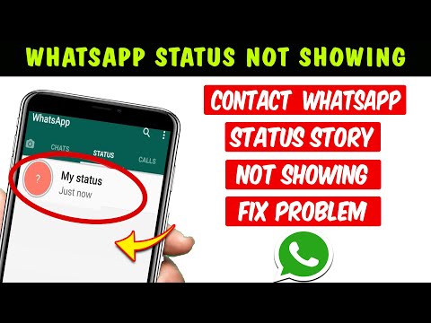 Fix Whatsapp Status Not Showing Other Person Problem Solve I Whatsapp Status Story Issue Fix