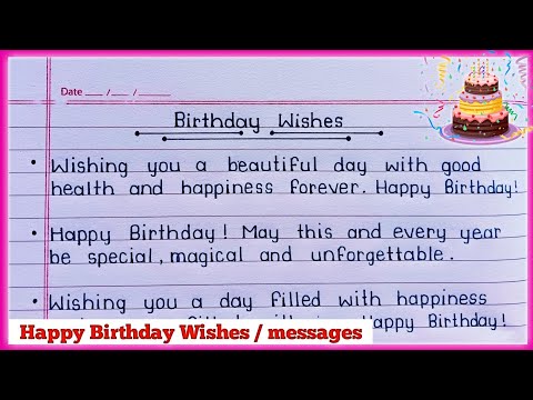 Happy Birthday Wishes/messages for someone special 🎂 || New Birthday wishes ||