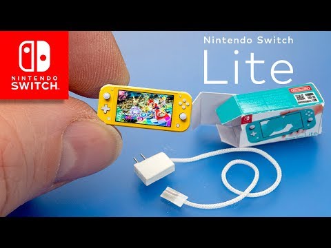 Mini Nintendo Switch Lite Console dollhouse miniatures diy Tutorials