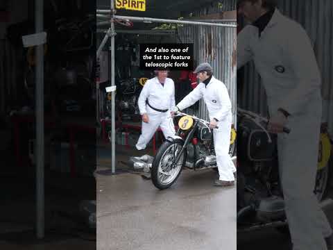 1936 BMW R5 SS - warm up in the garages at Goodwood