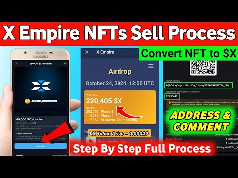 X Empire Convert NFT to $X Claim | X Empire NFT Voucher Sell Kaise Kare | X Empire NFT Withdrawal