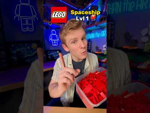 How to build a LEGO SPACESHIP like a pro… #shorts