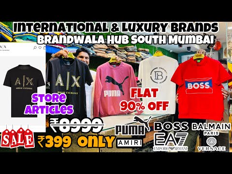 Brandwala Hub South Mumbai | ₹299 Only | Puma Tshirts,Poloneck,Jeans | Branded Clothes in Mumbai