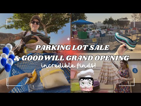 PARKING LOT SALE & GW GRAND OPENING! Incredible finds & even better the prices!!  #thriftwithme