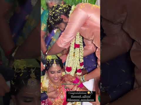 Actress kanmani ashwant wedding viral video #shorts #video #reel #ytshorts #bts