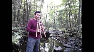 Native American flute triple drone