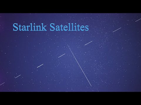 スターリンク衛星群と流星　Starlink Satellites