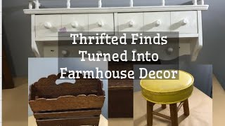 Trash to Treasure Thrifted Items to Farmhouse Decor