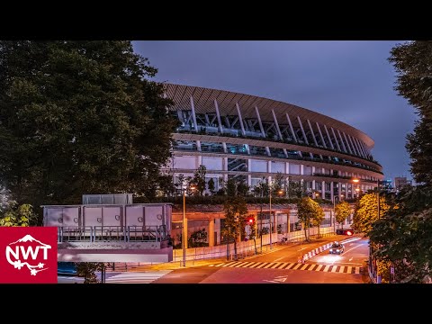 Relaxing Evening Walk, Omotesando to New National Stadium 4K