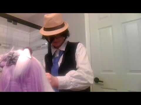 Styling Sigma wig in Ranpo cosplay!