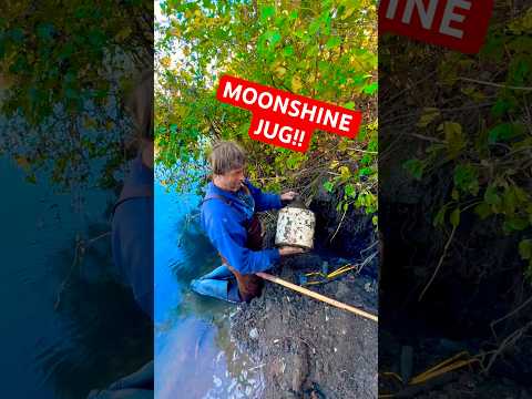 Digging for Antique Bottles in Northern Wisconsin - Found Rare Moonshine Jug #bottledigging #shorts