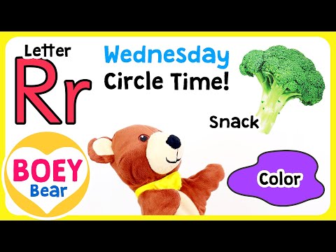 Circle Time Learning Videos for Toddlers, Preschool, 2, 3 year old, 4 year olds, Wednesday Boey Bear