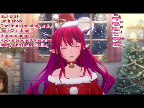 SantaRyS Sings I Saw Mommy Kissing Santa Claus 【IRyS' Christmas Unarchived Karaoke】