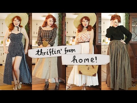 Thrifting From Home! A (mostly) Summer-y Thrift Haul || Vintage Style