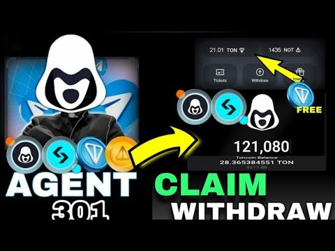 Agent 301 Telegram Airdrop | Claim Free Agent Unlimited Trick | Agent Real Or Fake