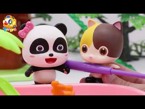 あかちゃんのめんどうをみる★お世話ごっこ★ごっこ遊び❤トイバス（ToyBus) キッズ おもちゃアニメ