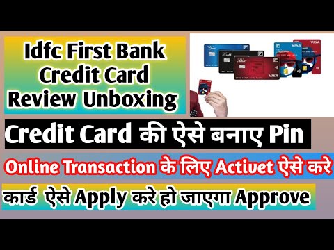 IDFC First bank Credit Card Review Unboxing | IDFC First Bank Credit Card Pin Kaise Banaye