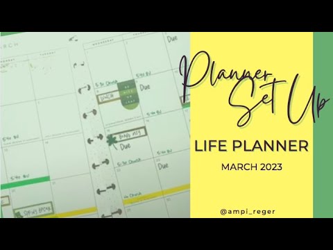 Planner Set Up - Life Planner 2023 - Pre-Planning March