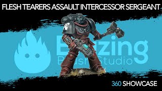 Flesh Tearers Assault Intercessor Sergeant | Warhammer 40k | Space Marines - 360 Showcase