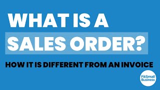 What Is a Sales Order?