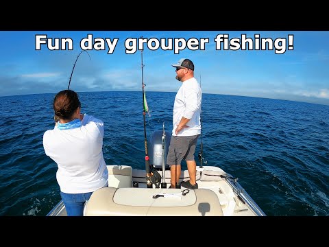 A fun day grouper fishing! Trolling for grouper