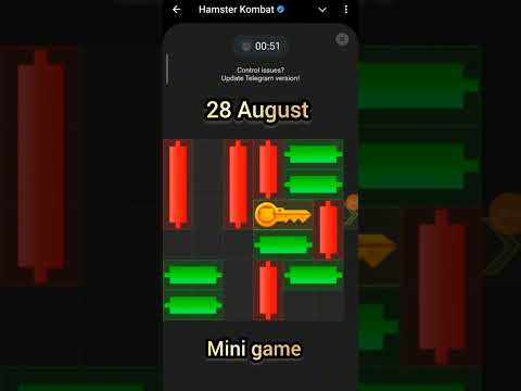 28 August  hamster kombat mini game puzzle || puzzle Hamster || today puzzle hamster