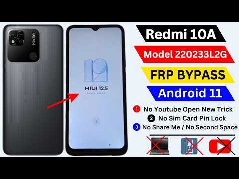 Redmi 10A (MIUI 12 5) Frp Bypass Without Activity Launcher | Redmi 10A Frp Unloc Without Pc 2024