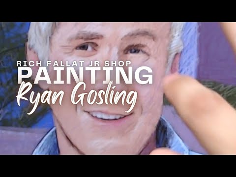 Painting Ryan Gosling from Barbie