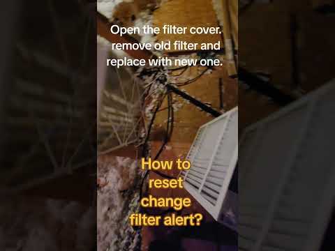 How to reset change filter alert?#hvac #filter #reset #change #thermost #alert #routinecare #self