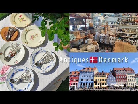 Antiques Copenhagen, Denmark│Vintage Tableware & Cutlery│Haul│Trip│Buying vlog