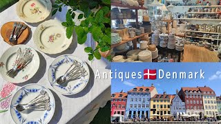 Antiques Copenhagen, Denmark│Vintage Tableware & Cutlery│Haul│Trip│Buying vlog