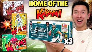 THE NEW KABOOMS HAVE ARRIVED! 😳💥 2024 Panini Absolute Football Hobby Box Review x3