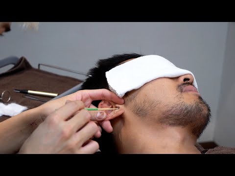 Shampoo, ear cleaning and massage at ZANGIRI, a barber shop loved by businessmen in Shinjuku ASMR