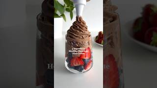 Healthy Dessert Recipe: 3-ingredient Chocolate Nice Cream🤩 #healthydesserts #healthyrecipes