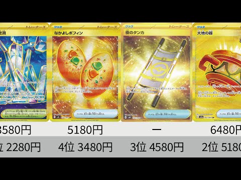 【ポケカ】 ポフィン下落！2024年収録UR全種販売価格ランキング！ 24年11月【Pokemon TCG】All UR card in 2024 ranking.