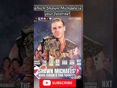 Which Shawn Michaels is your favorite?#wwe #shawnmichaels