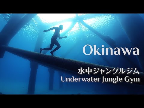 素潜り@沖縄：Freediving in Under Water Jungle Gym, Okinawa, Japan