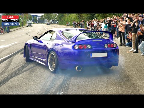 Best of STREET Drifts & Burnouts 2023 - Fails & Wins!