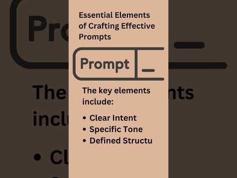 Essential Elements of Crafting Effective Prompts