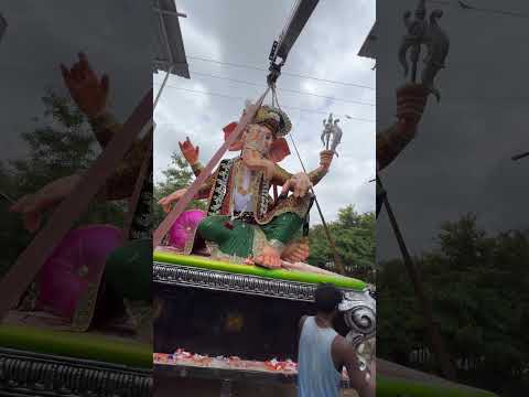 Ganesh Aagman In Hyderabad 2024 | Big Ganesh For Ganesh Chaturthi #ganesh #ytshorts #youtubeshorts