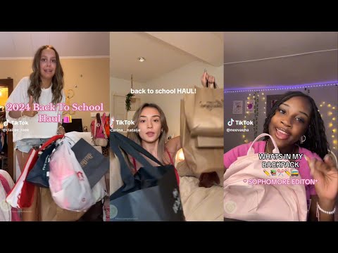 Back to school haul - TikTok compilation 🛍️😋