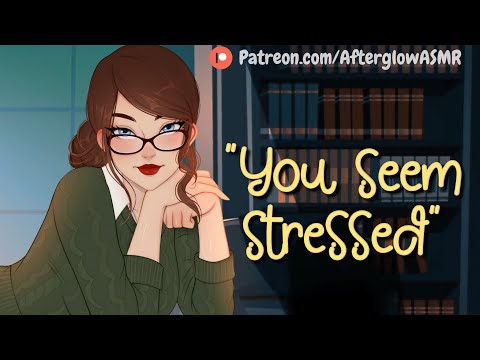 Sweet Librarian Comforts You (School Stress) (Overworked Listener) (Rain) (Sleep Aid) (F4A)