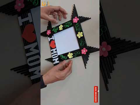 Beautiful Photo Frame gift making for mom 😍 / Diy Photo frame #photoframe