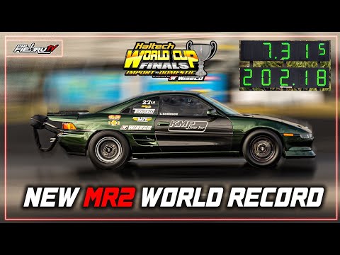 New MR2 World Record - The Frog k Series 7.31 @202mph - World Cup Finals 2024