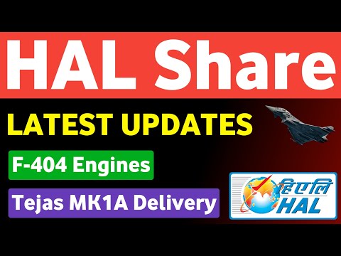 HAL Share Latest News Today 🔥 Tejas MK1A Delivery 🔴 F404 Engines